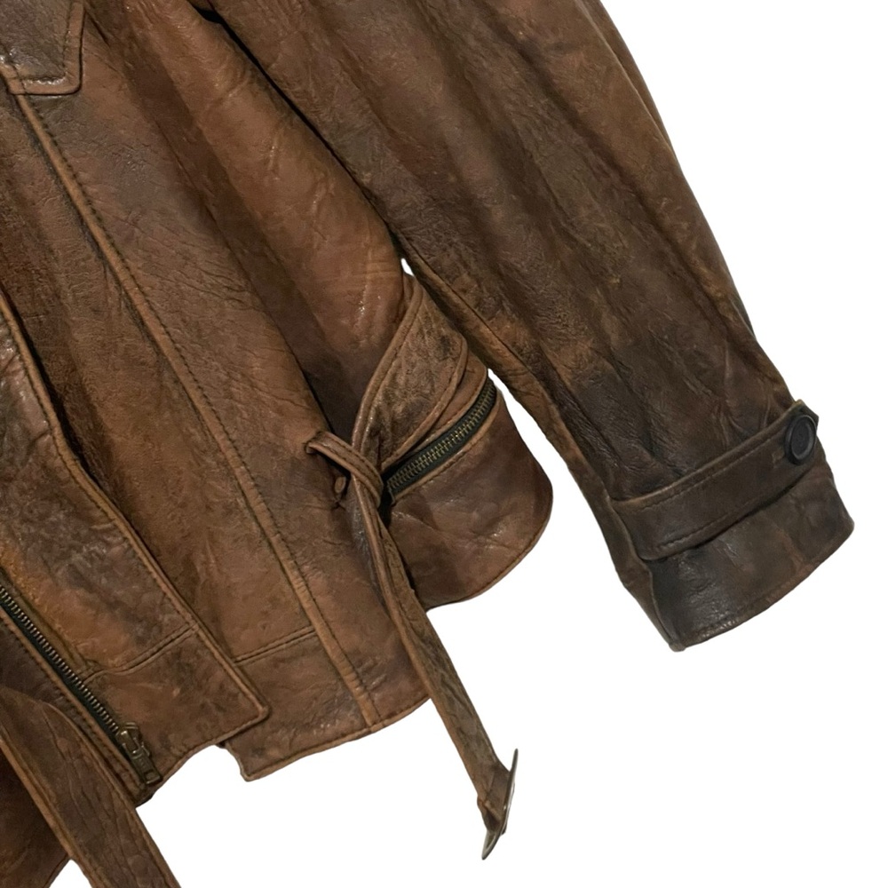 RARE UNISEX VTG AVIREX LTD FLIGHT LEATHER JACKET HI SPEED LOW LEVEL FLIGHT - Picture 6 of 16